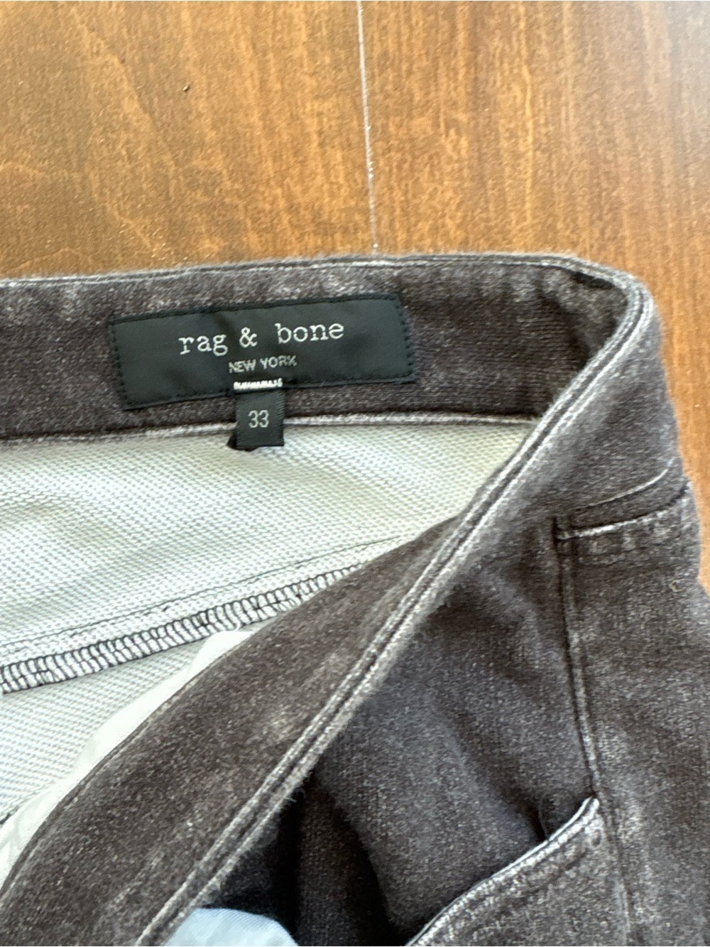 Rag and bone Fit 4 rb Miramar 32" Straight Fit Sweatpant Jeans 33 - Picture 6 of 7